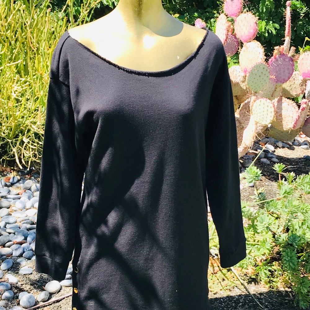 HUDSON Los Angeles NWT $198 French Terry DRESS XS